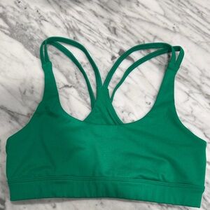 ALO Yoga Strappy Green Sports Bra